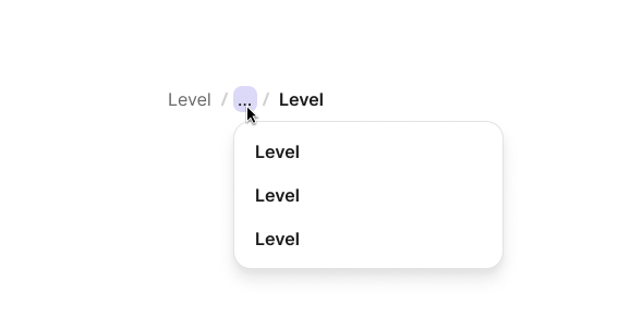 Breadcrumb preview