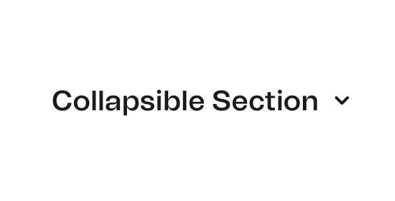 Collapsible Section preview