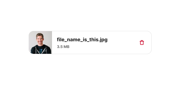 FileUpload preview