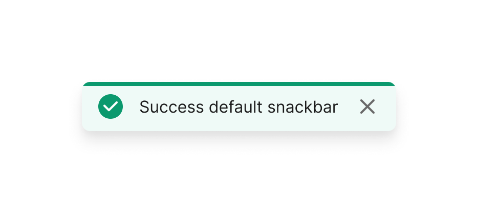 Snackbar preview